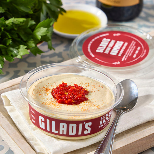 Extra Creamy Hummus with Spicy Chili Paste